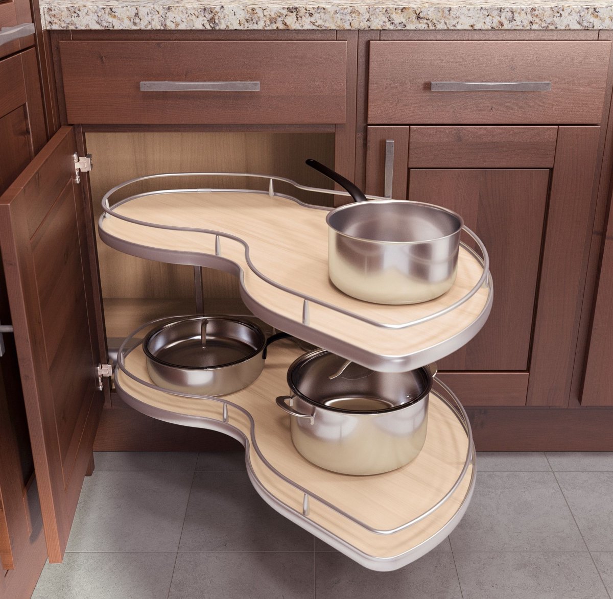 Угловой шкафчик на кухню напольный