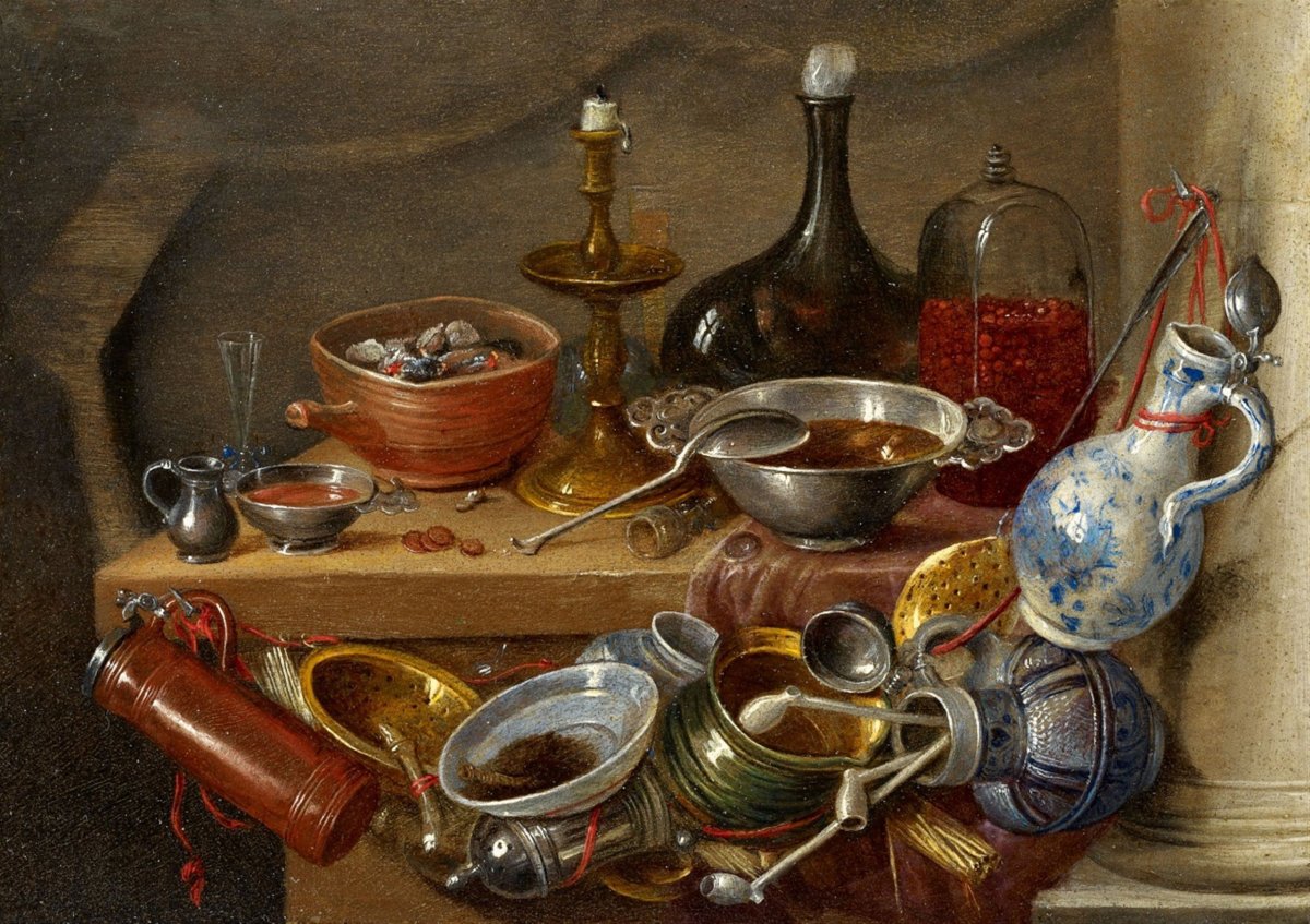 Old Masters still Life бутылки