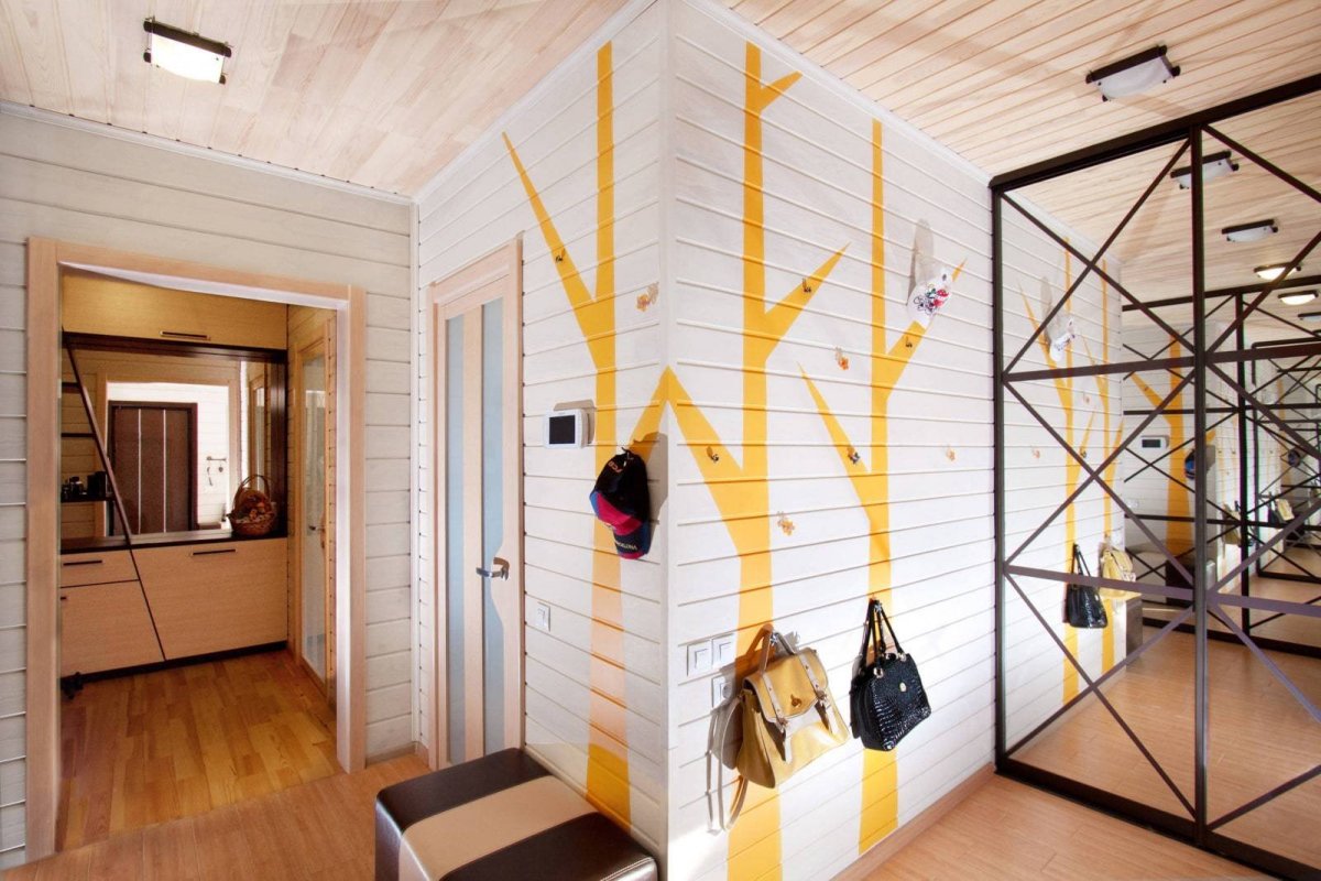 Ваниль вагонка коридор