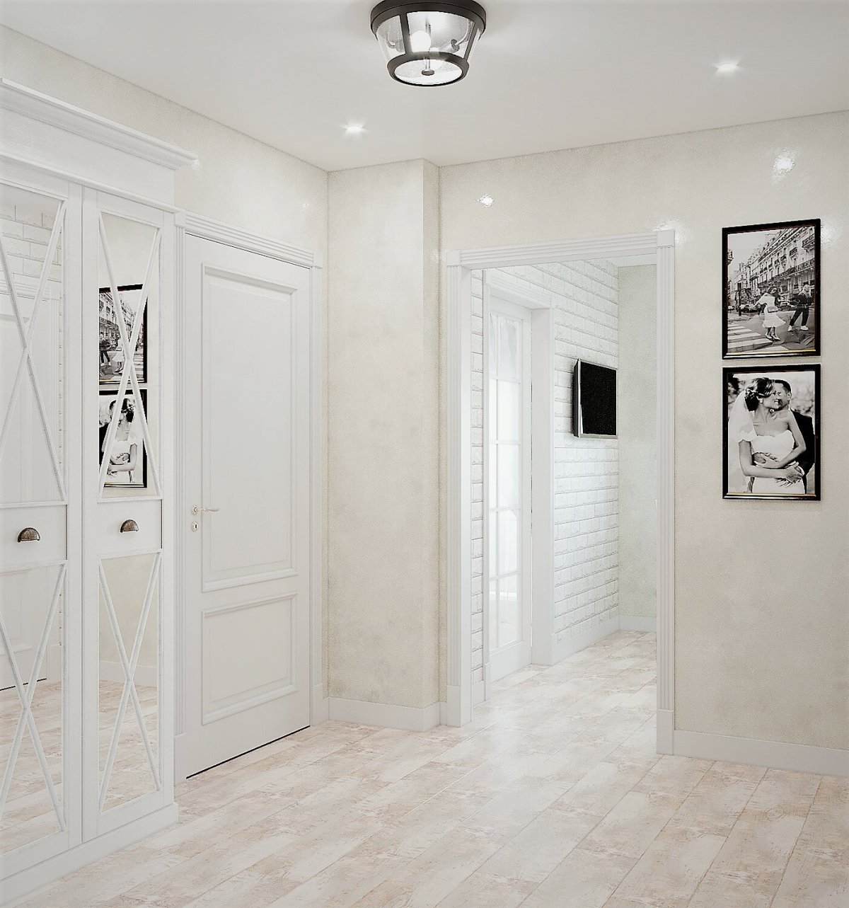 Прихожая современная классика