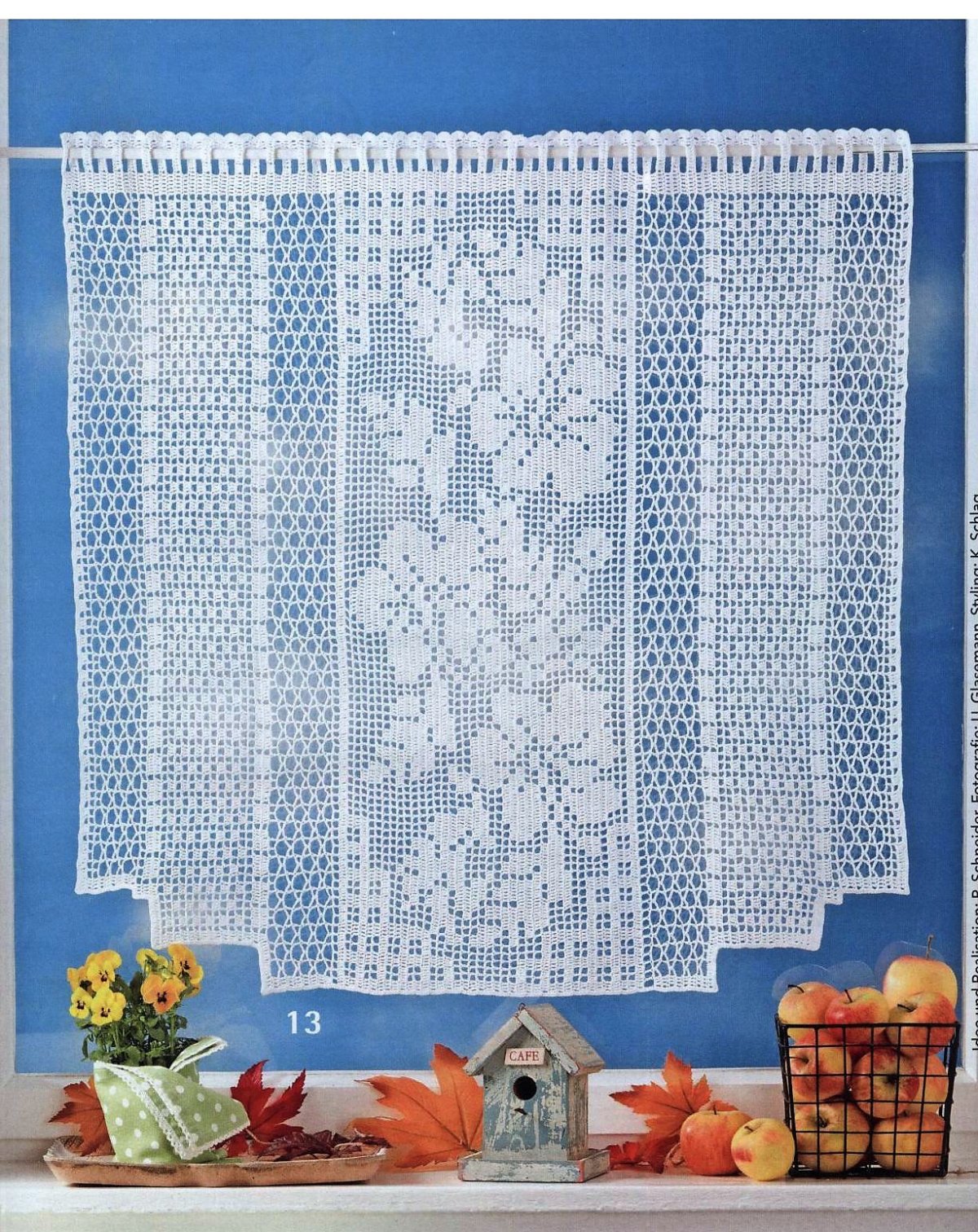 Вязаные занавески