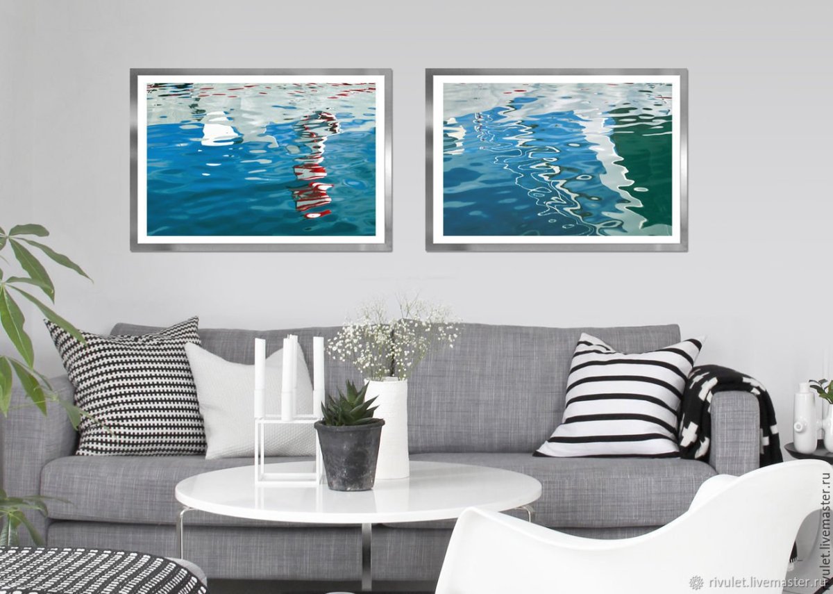 Интерьерные картины маслом море