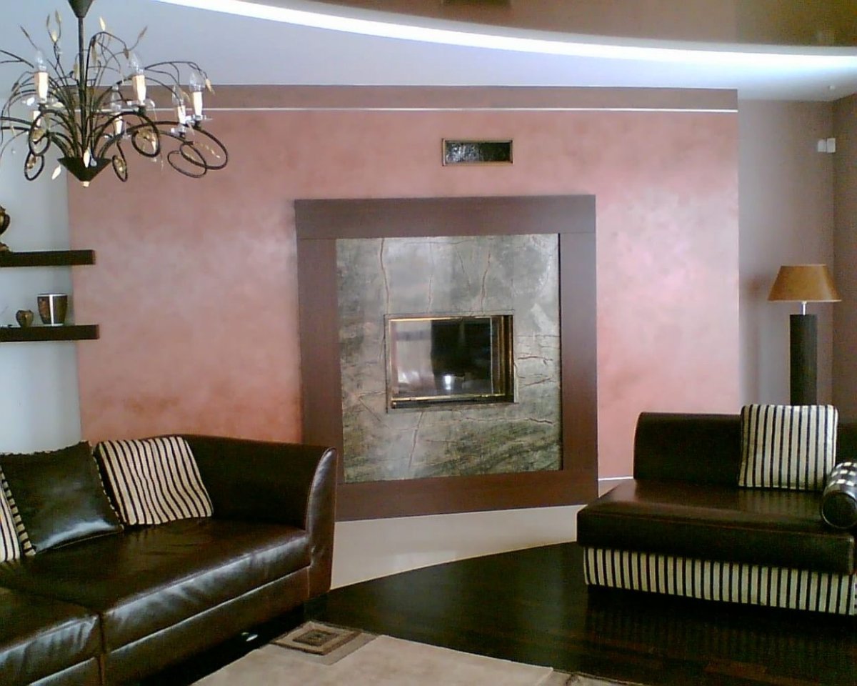 Декоративная шпаклевка в интерьере