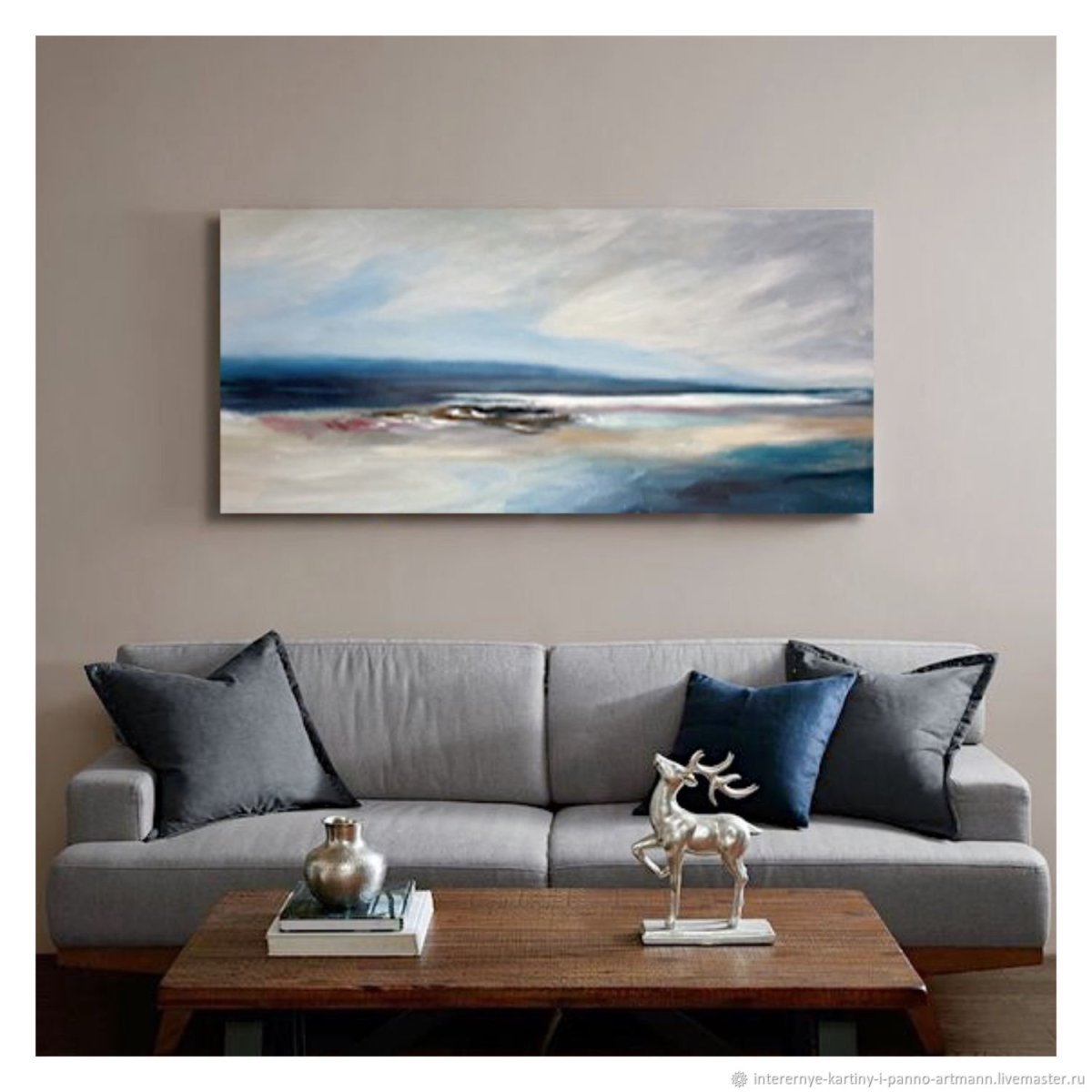Море маслом на холсте в раме
