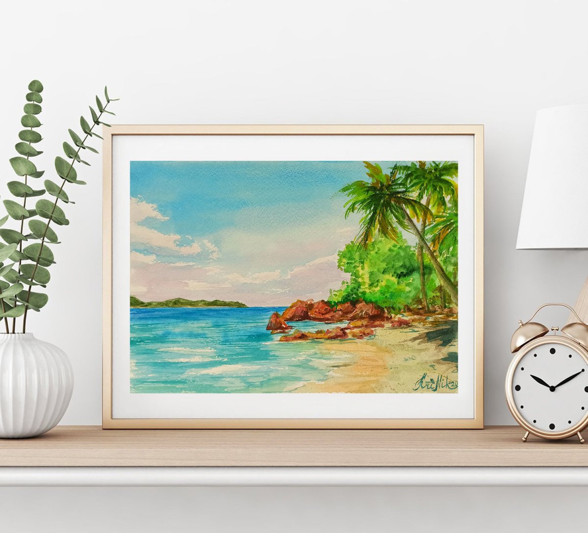 Морской пейзаж на стене