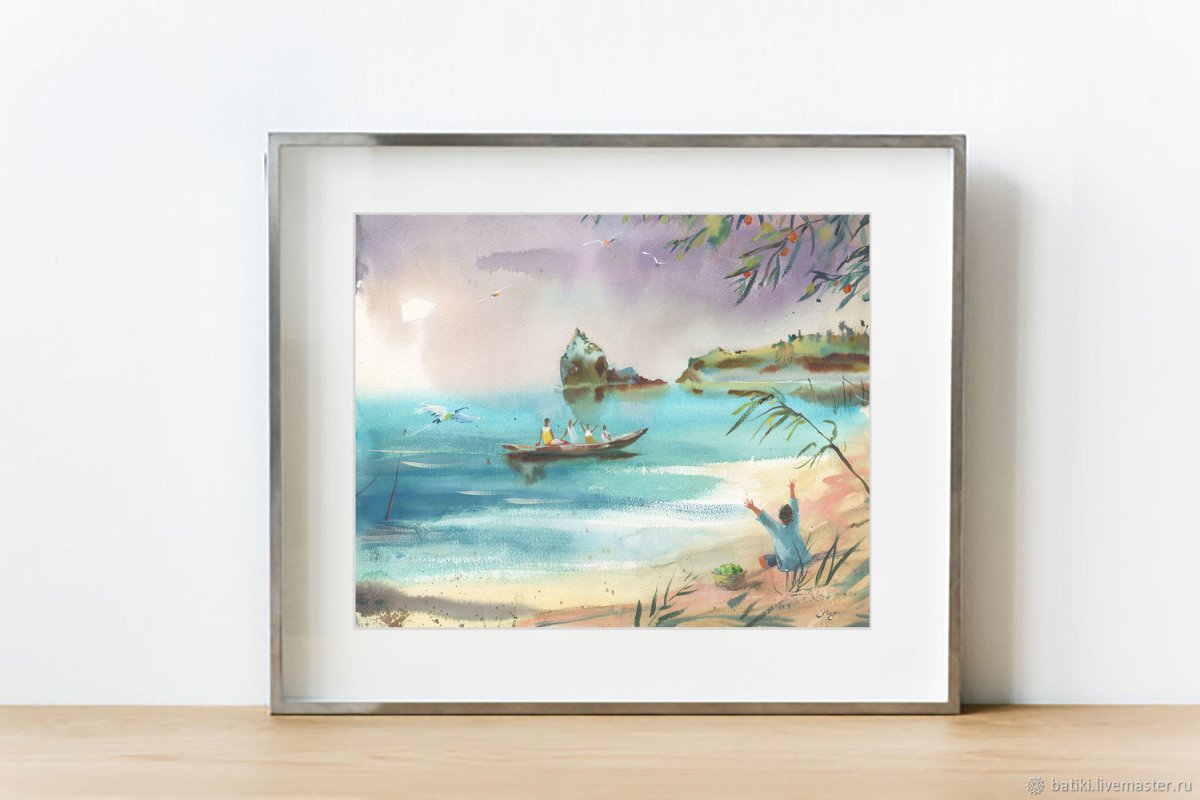 Картины с морем в интерьере