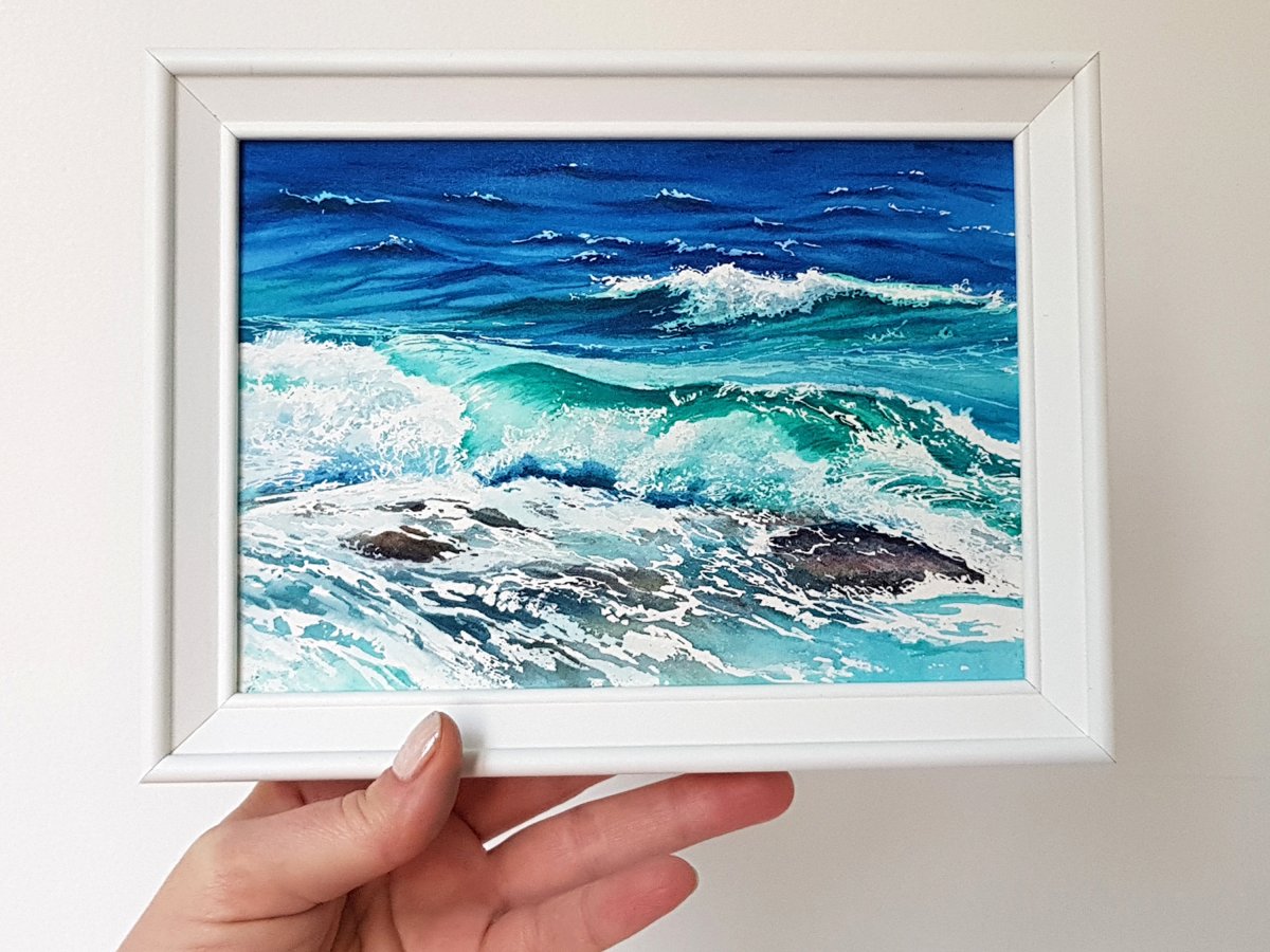 Картины акрилом море