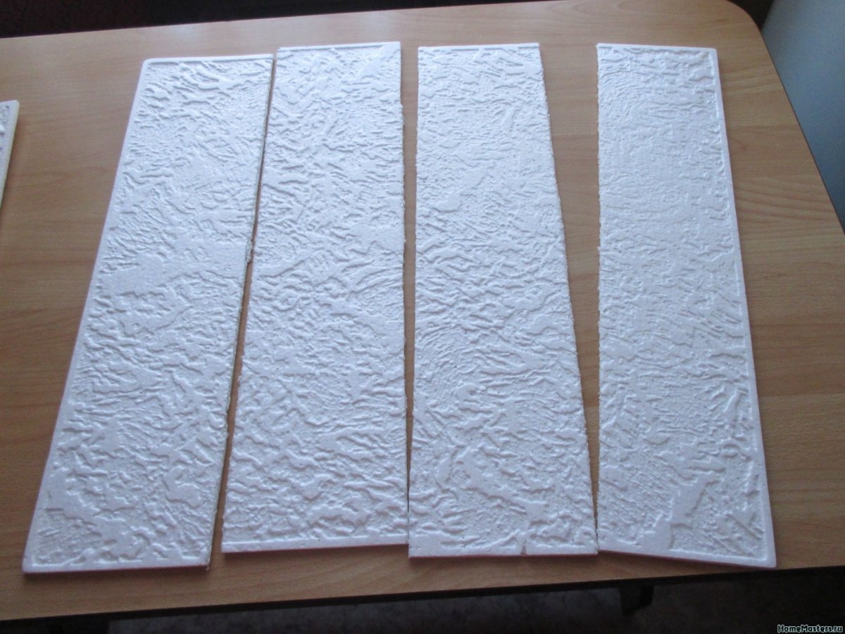 Кирпичики из потолочной плитки