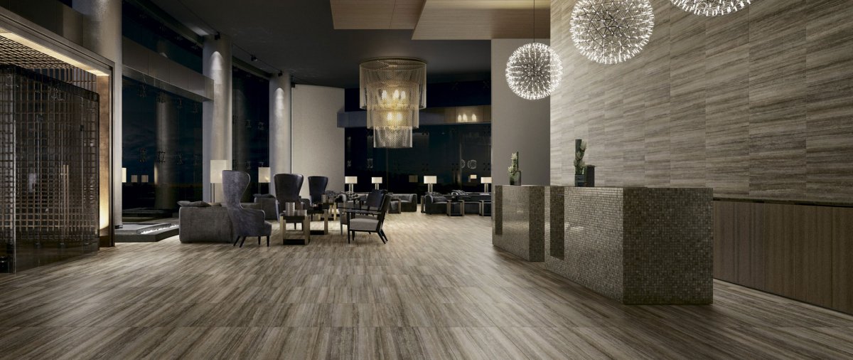 Травертин в интерьере дома