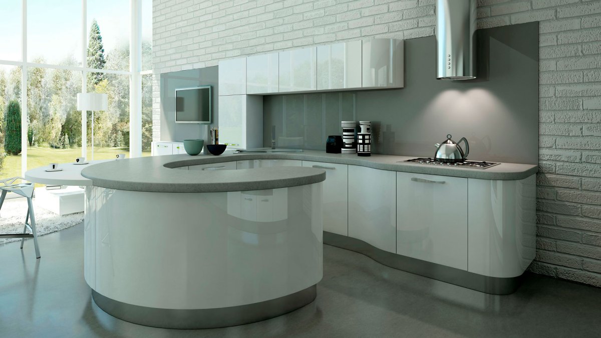 Круглый кухонный гарнитур