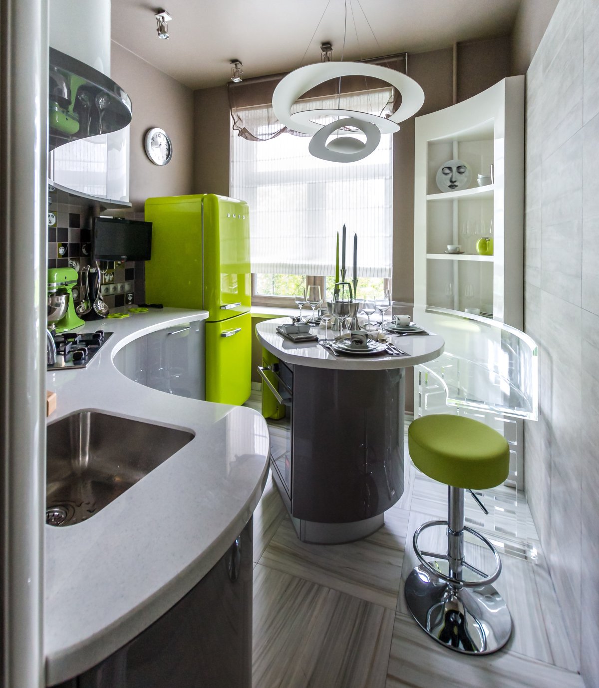 Необычные кухни в хрущевках