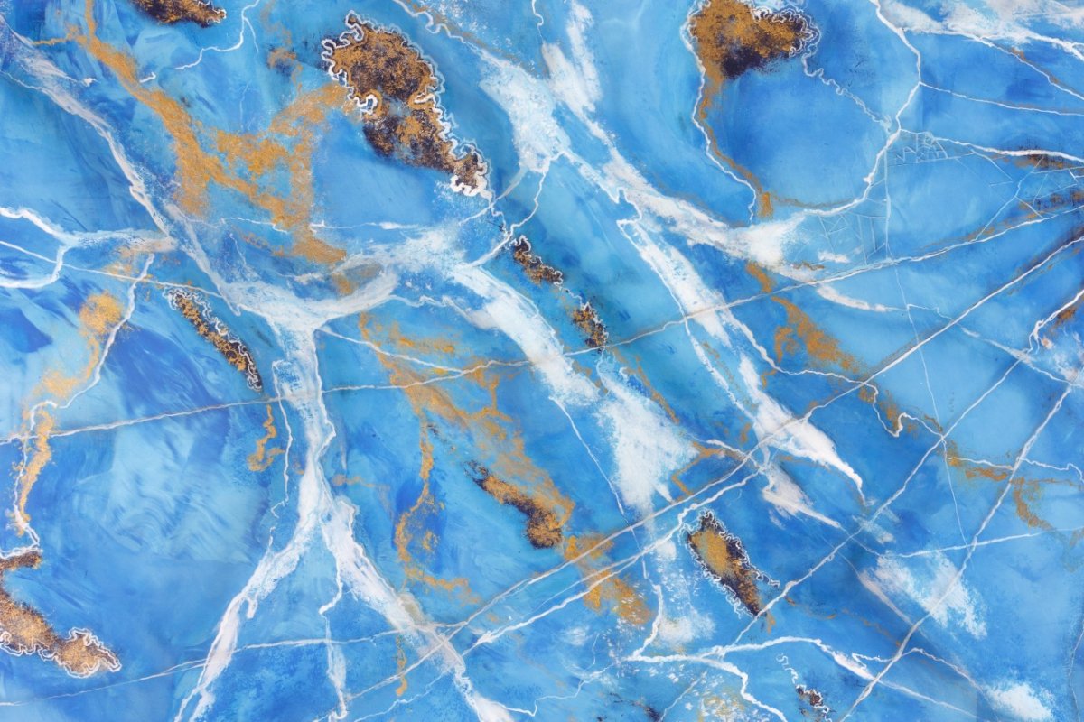 Венецианская штукатурка синий мрамор