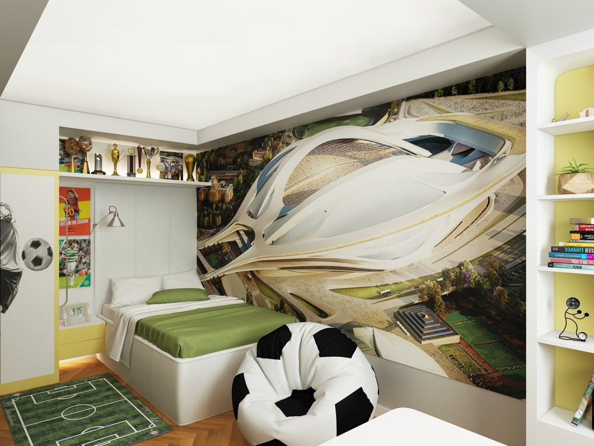 Комната в футбольном стиле