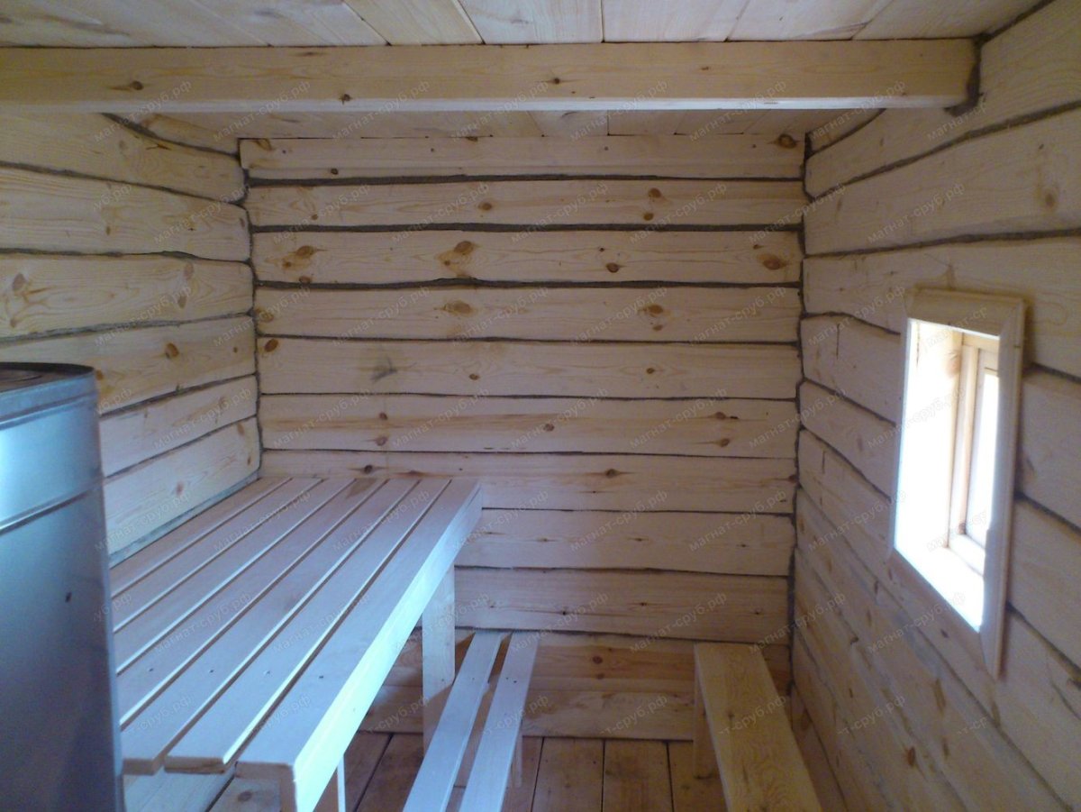 Отделка бани вагонкой