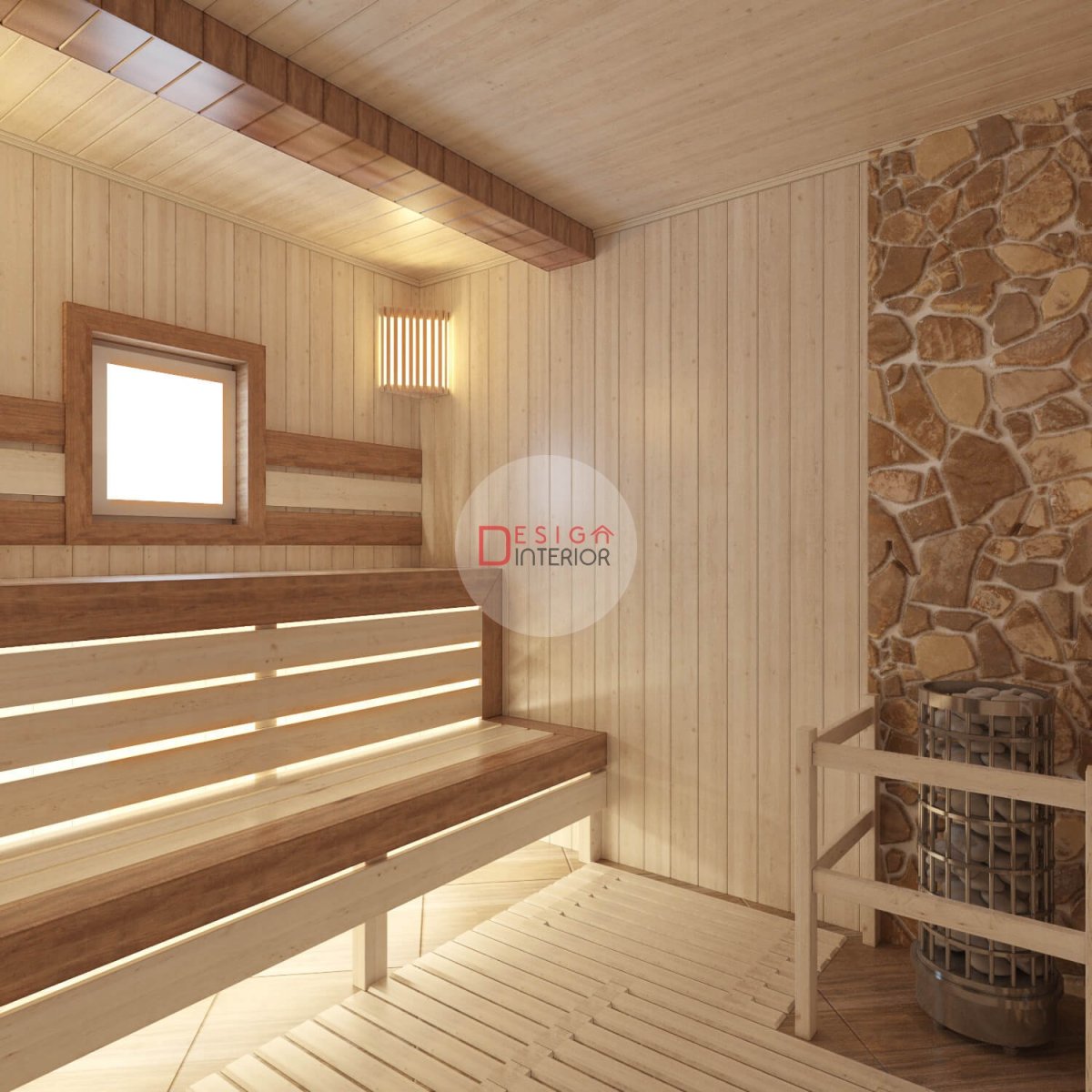 Баня из бруса внутри