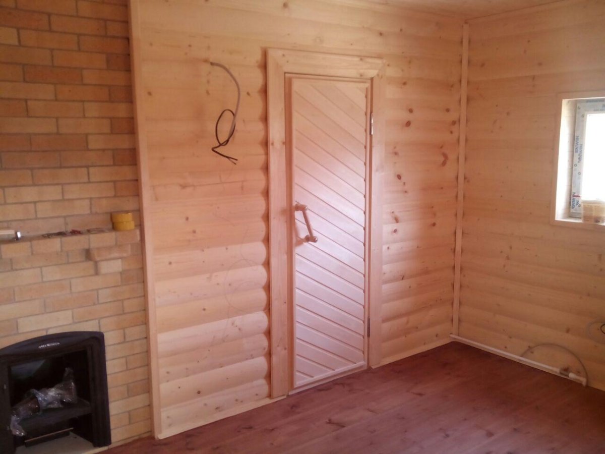 Баня бруса 2х3 внутри