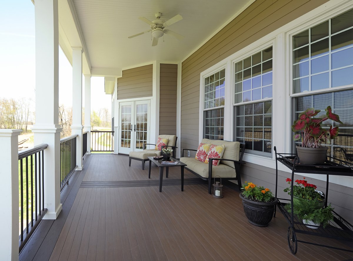 Подшив веранды