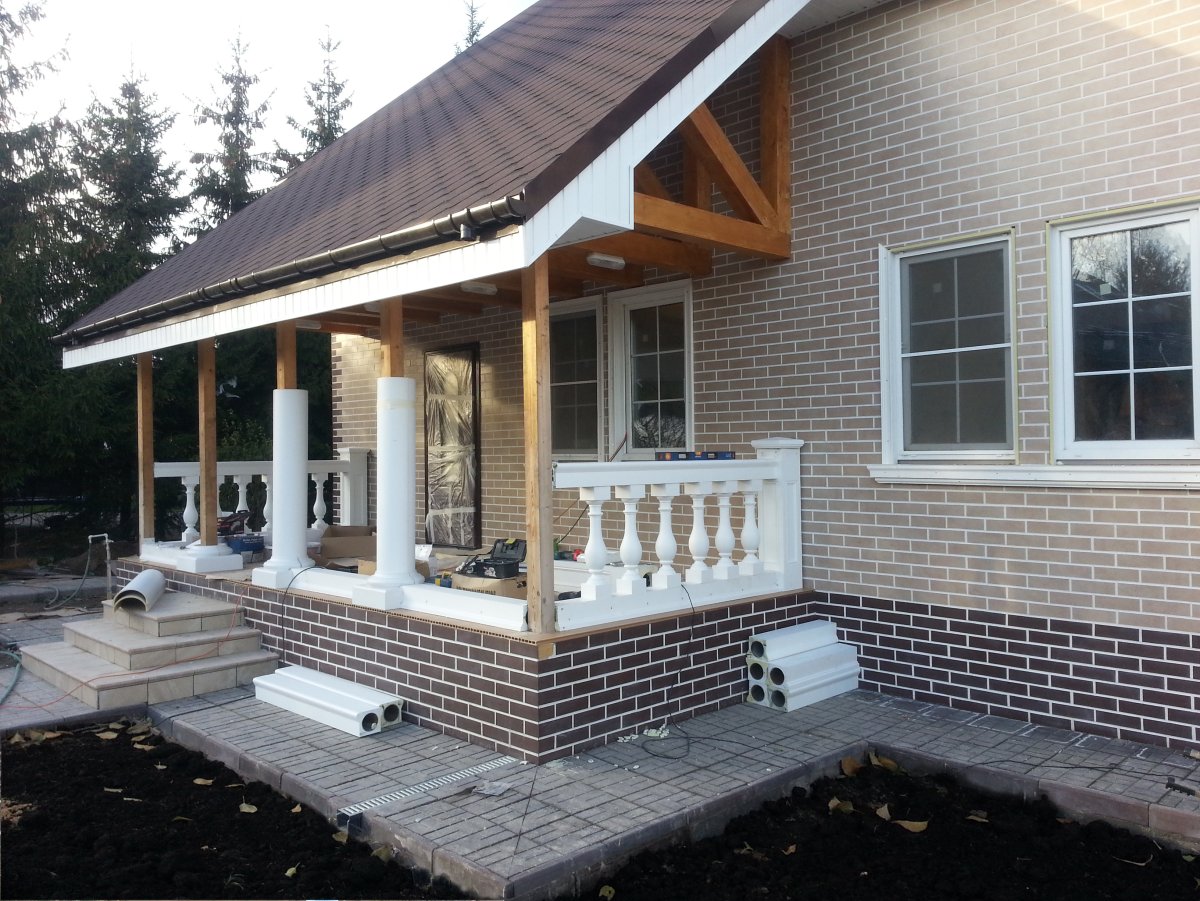 Открытая терраса к дому