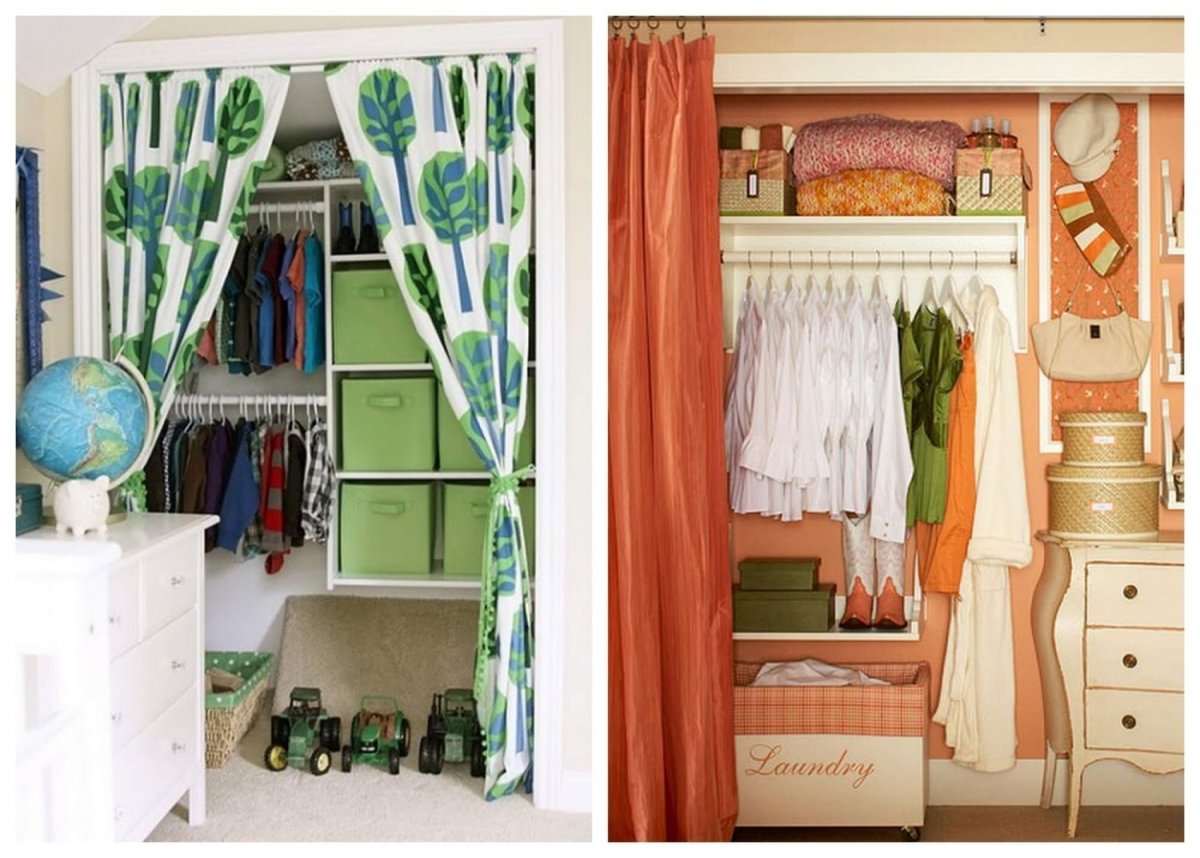 Занавеска для полочки