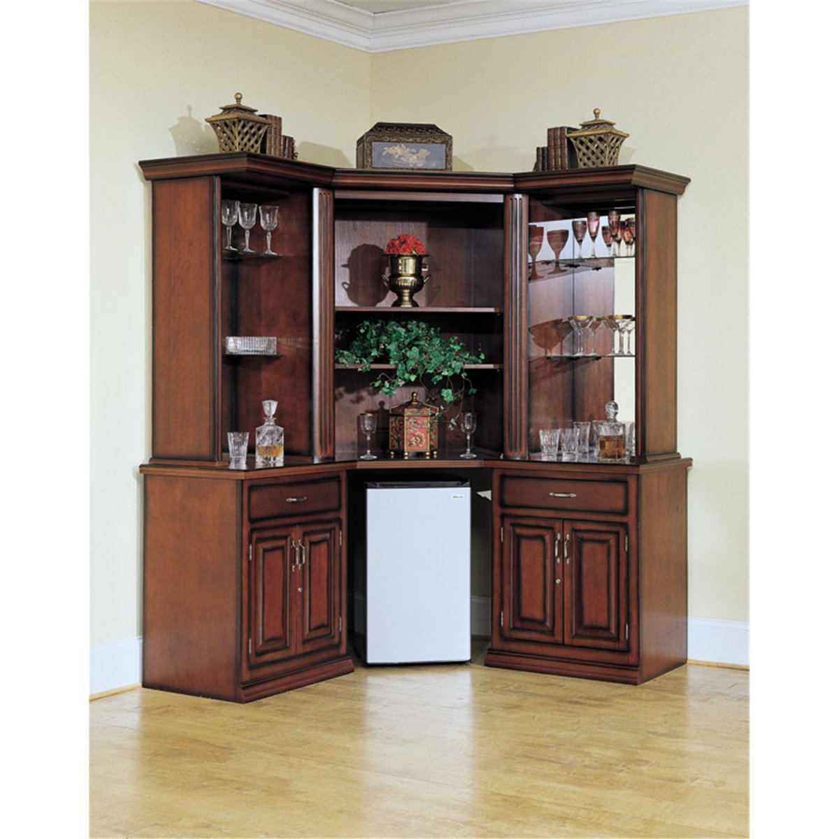 Угловой буфет с барной стойкой