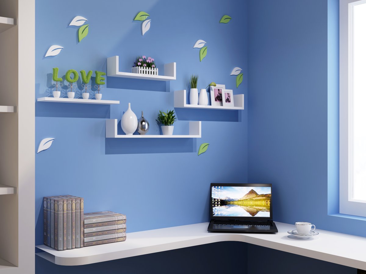 Дизайнерские угловые полки