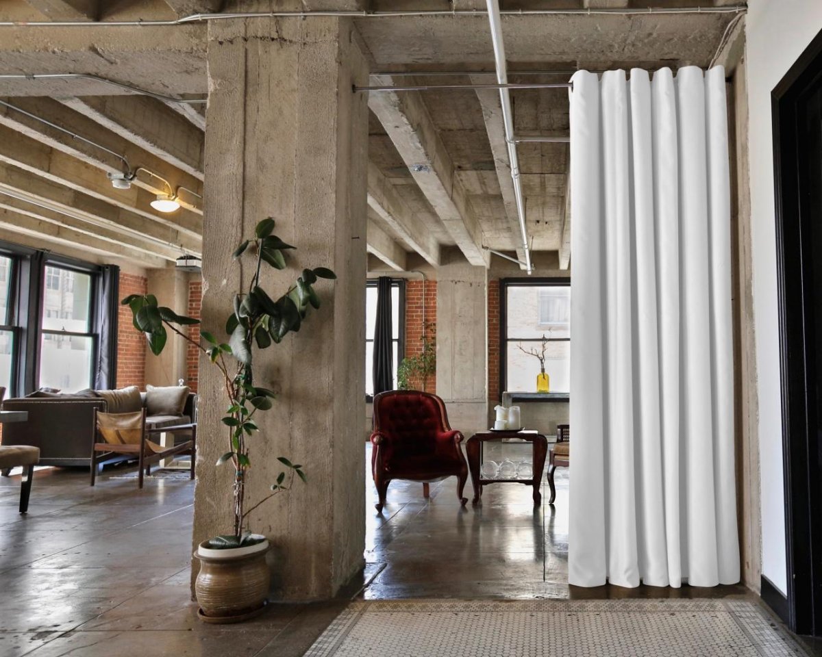 Зонирование комнаты шторами икеа