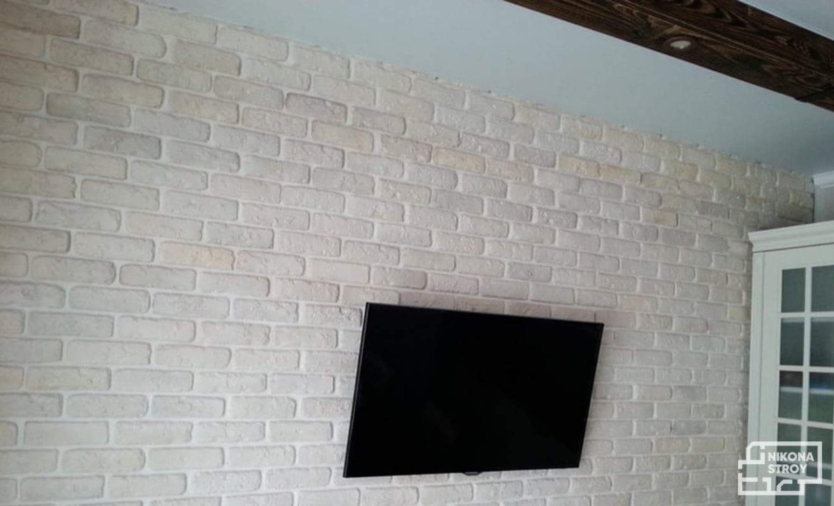 Декоративный античный кирпич в интерьере