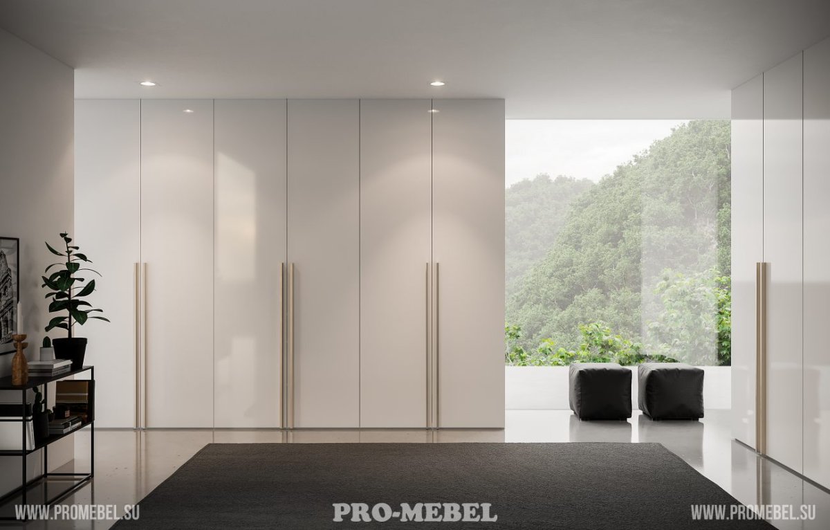 Шкаф с глянцевыми фасадами