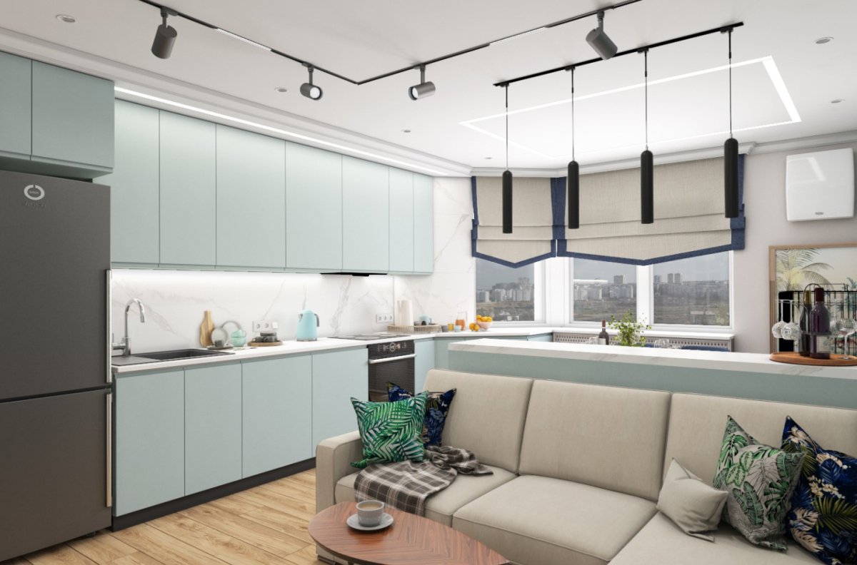 Трековые светильники в интерьере