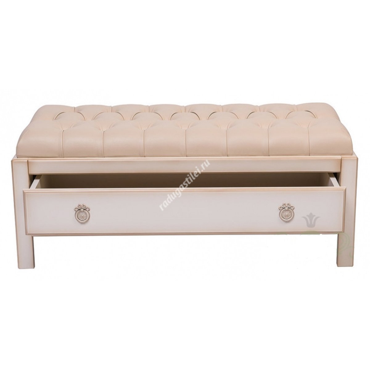 Пуфик с полочками для обуви