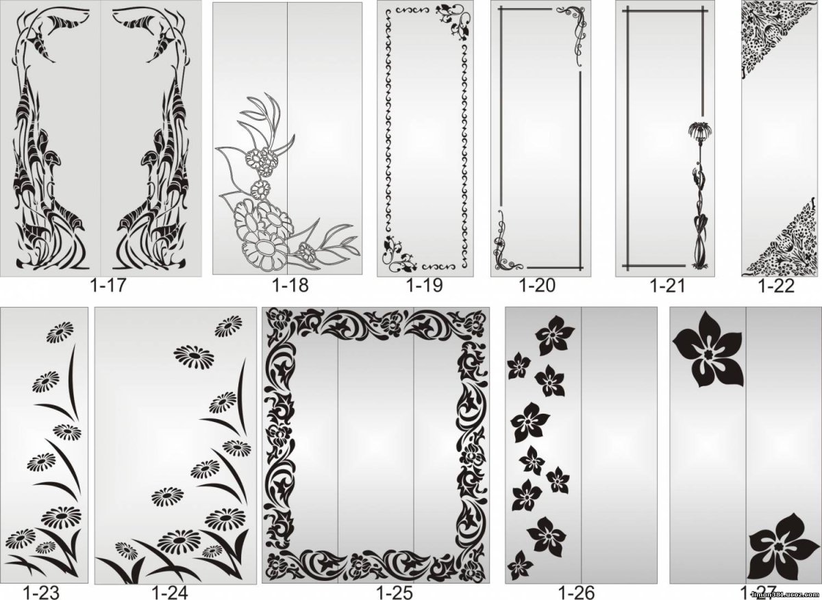 Украшение шкафа наклейками