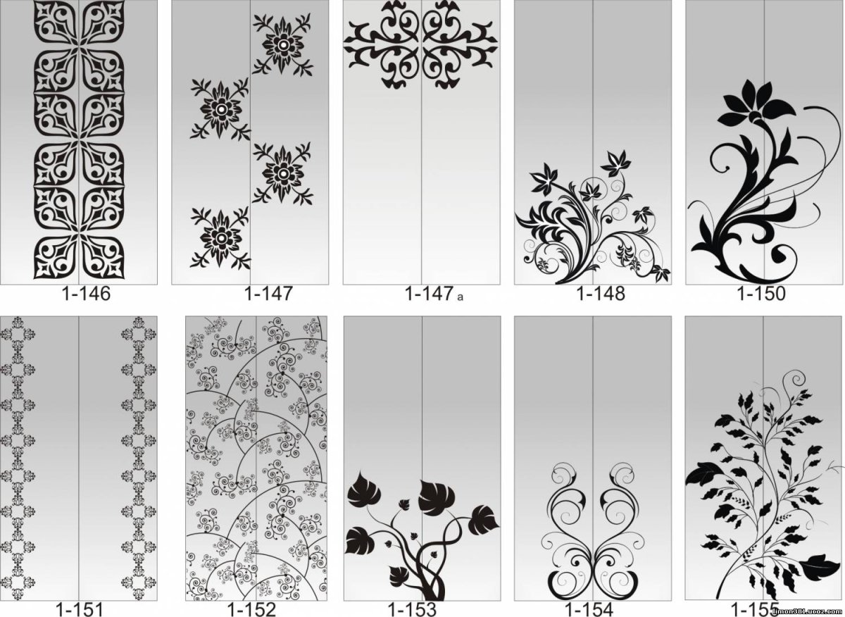 Трафарет для шкафа