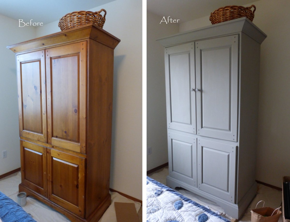 Реставрируем старый платяной шкаф