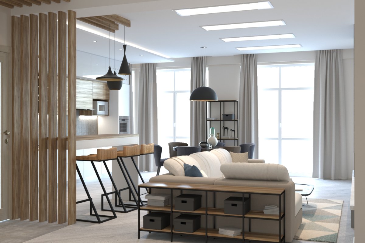 Декоративные перегородки в интерьере