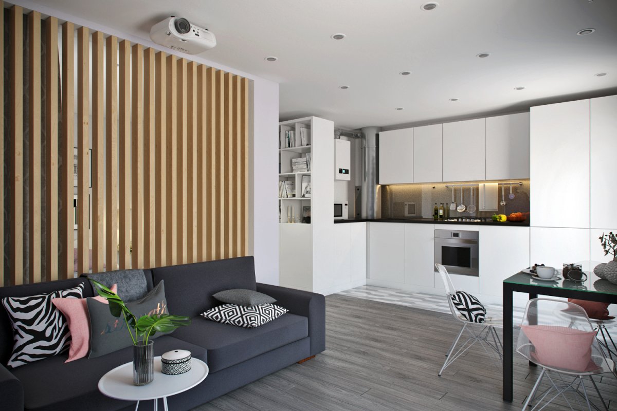 Перегородки для зонирования пространства в комнате