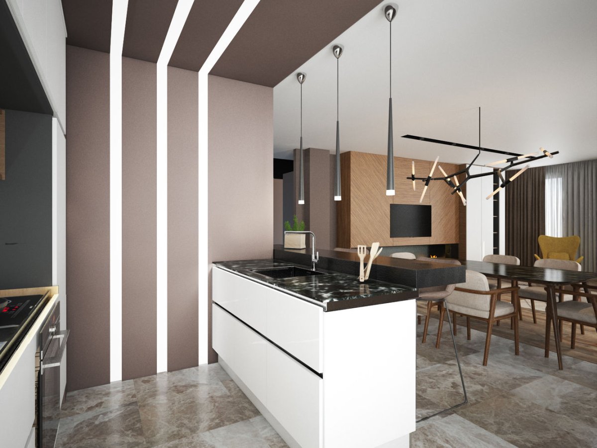 Деревянные планки в интерьере