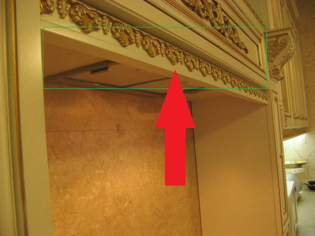 Багет на нижних шкафах