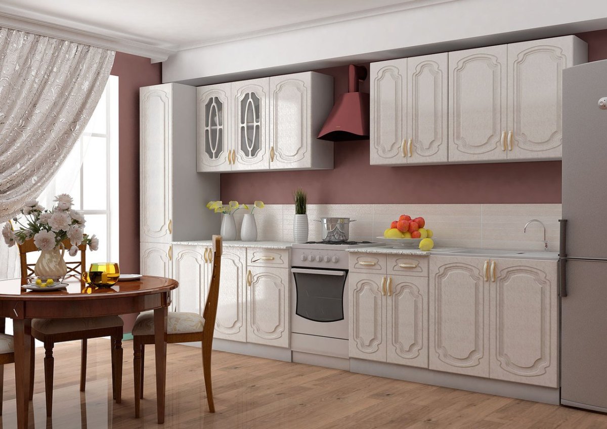 Кухни классика ясень жемчужный