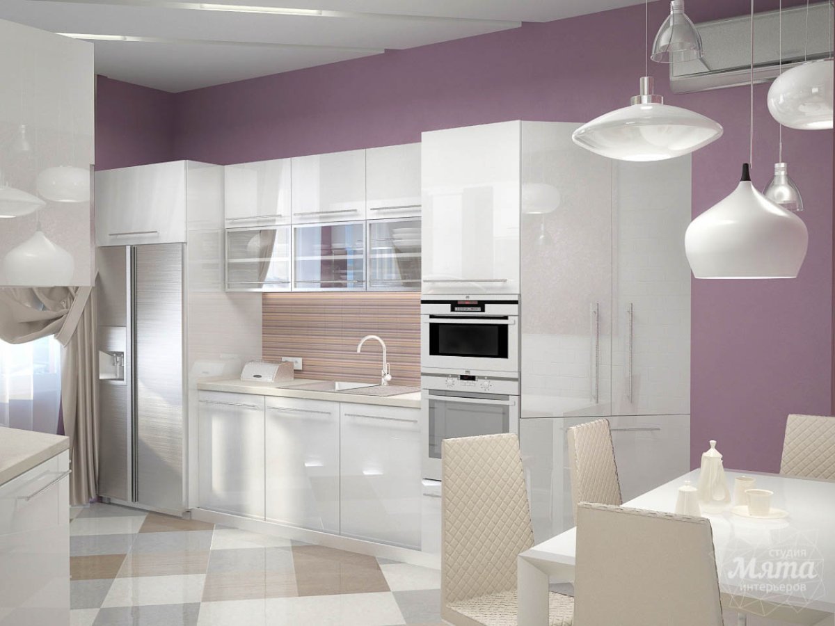 Кухня цвета жемчуг в интерьере