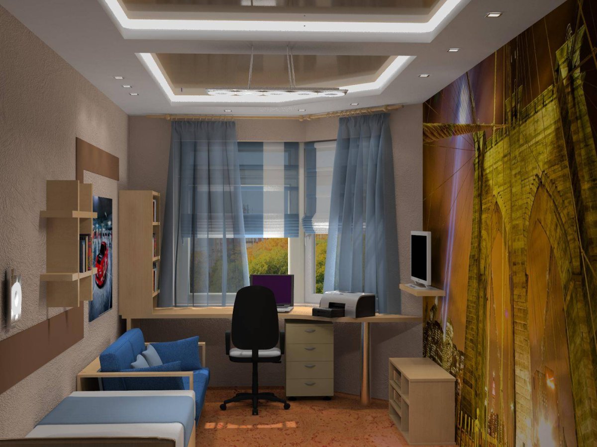 Комната школьника мальчика