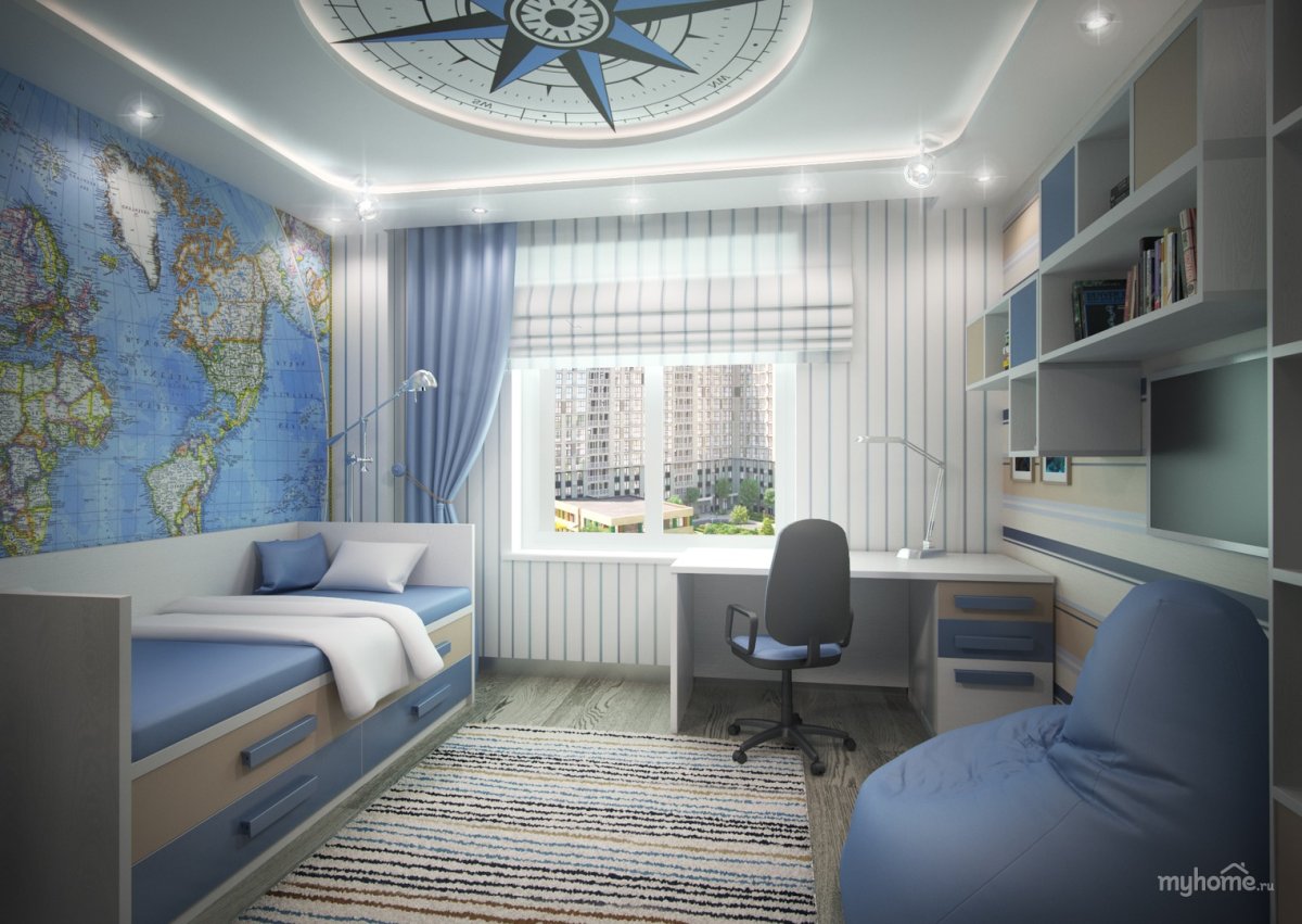 Интерьер детской для подростка мальчика