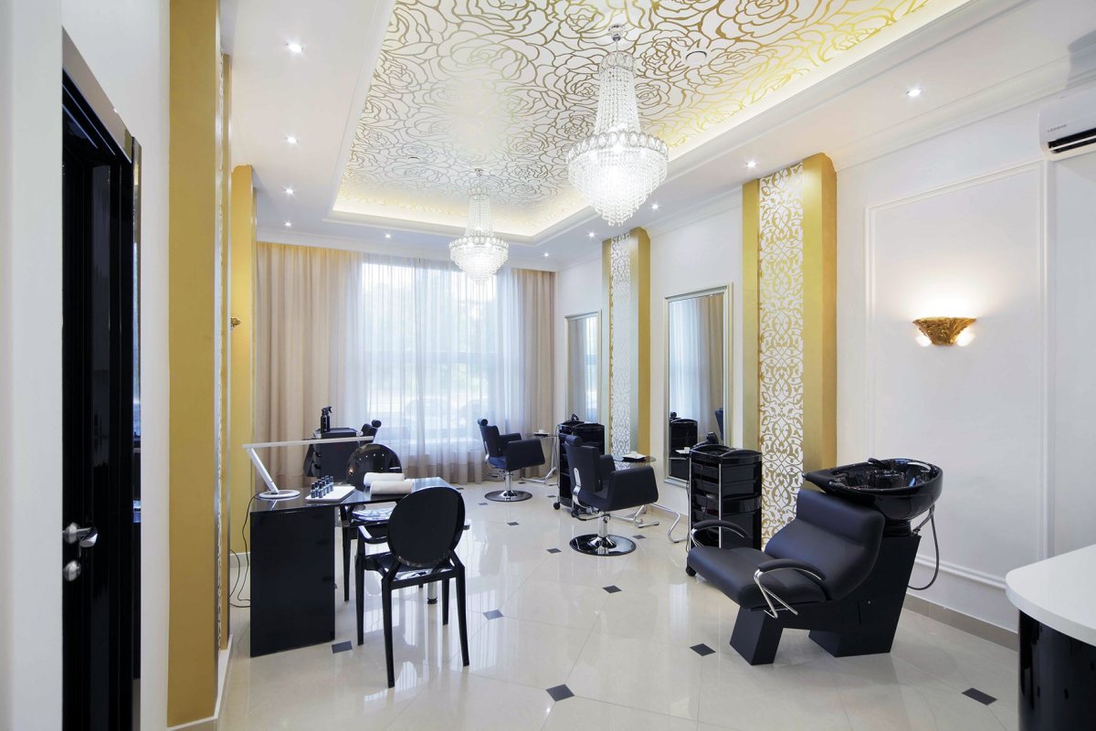 Интерьер женской парикмахерской