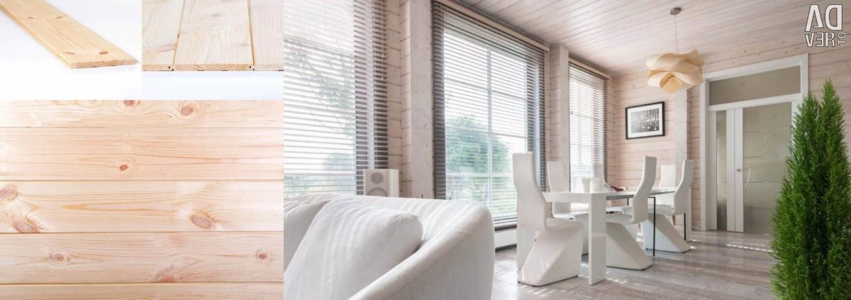 Имитация бруса Ангарская сосна в интерьере