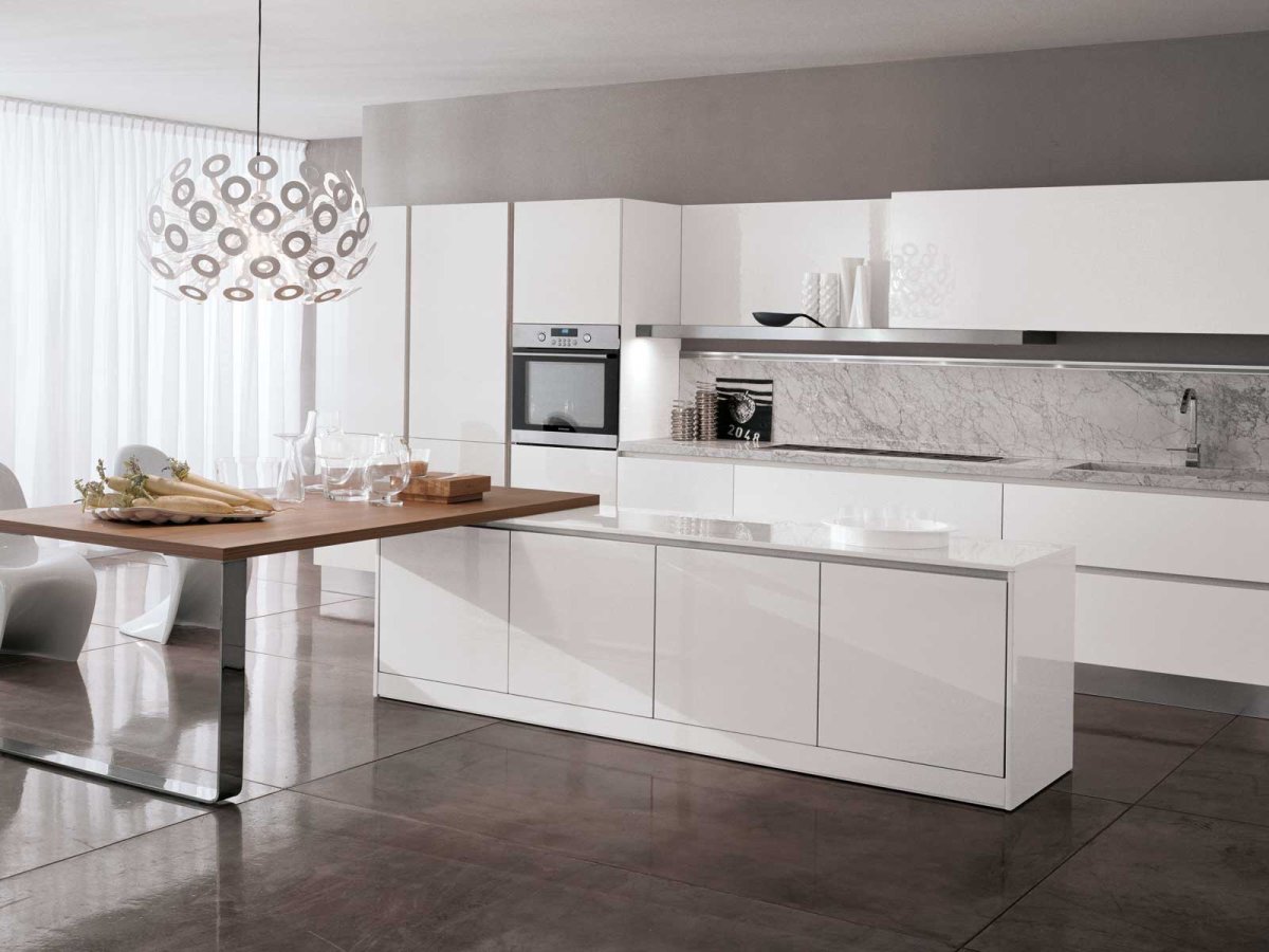 Кухня икеа дерево и белый глянец