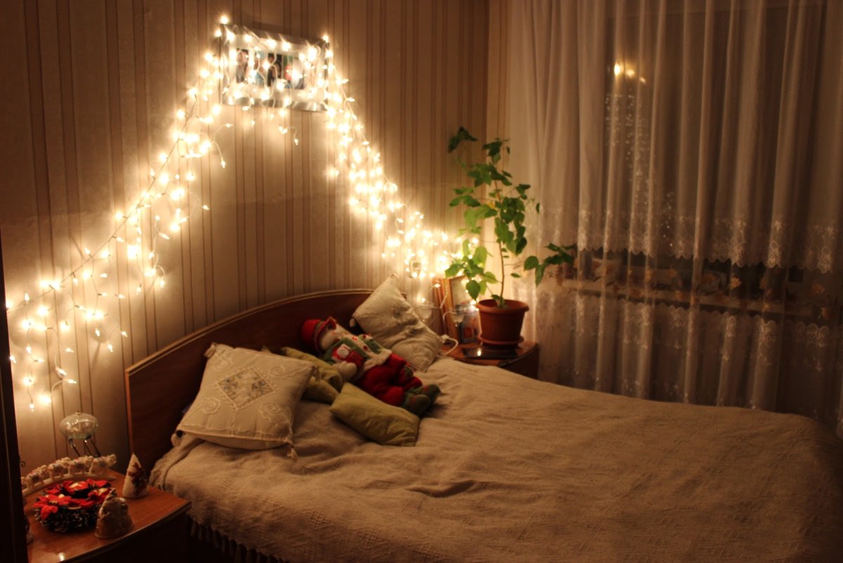 Украшение гирляндами