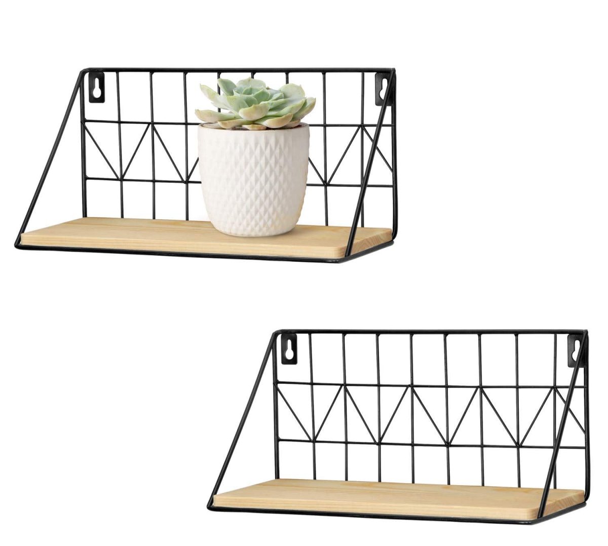 Полка настенная навесная открытая металлическая