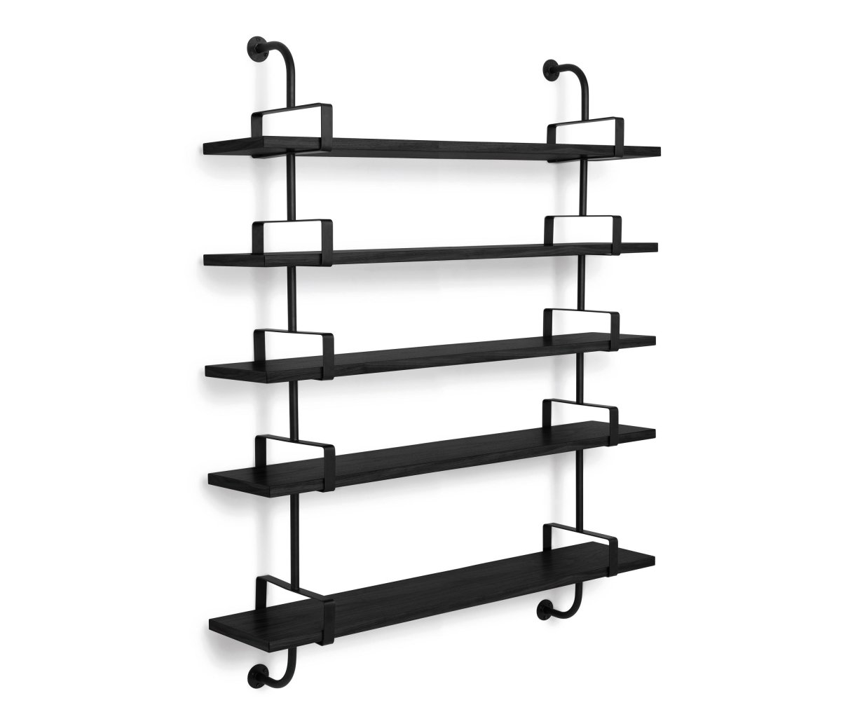 Деревянные плавающие полки с сеткой