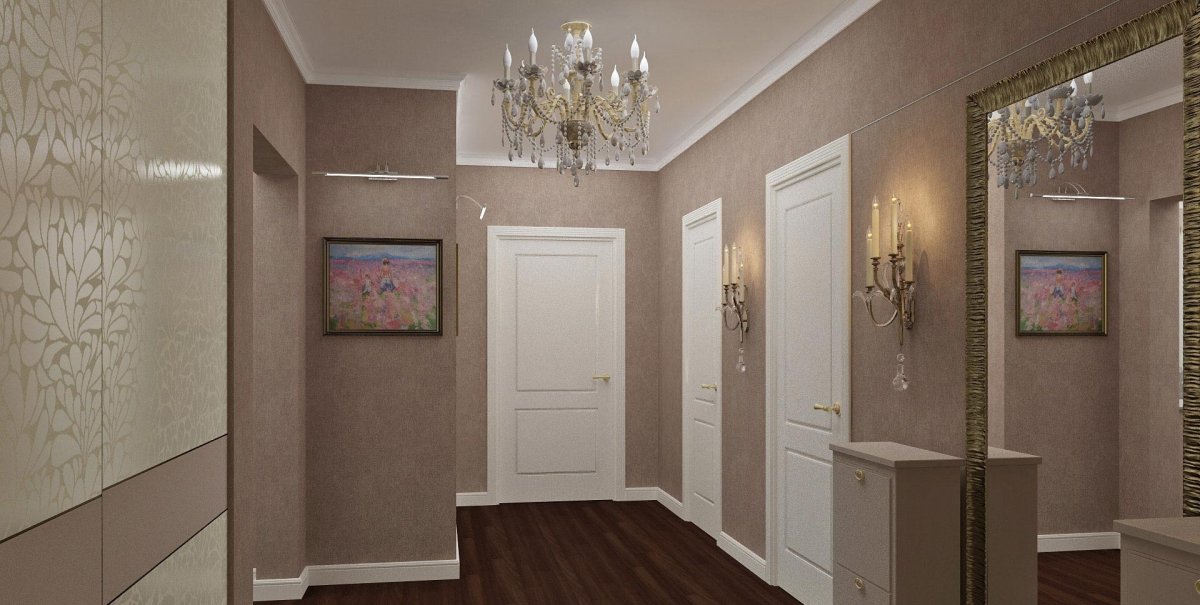 Светлая прихожая интерьер