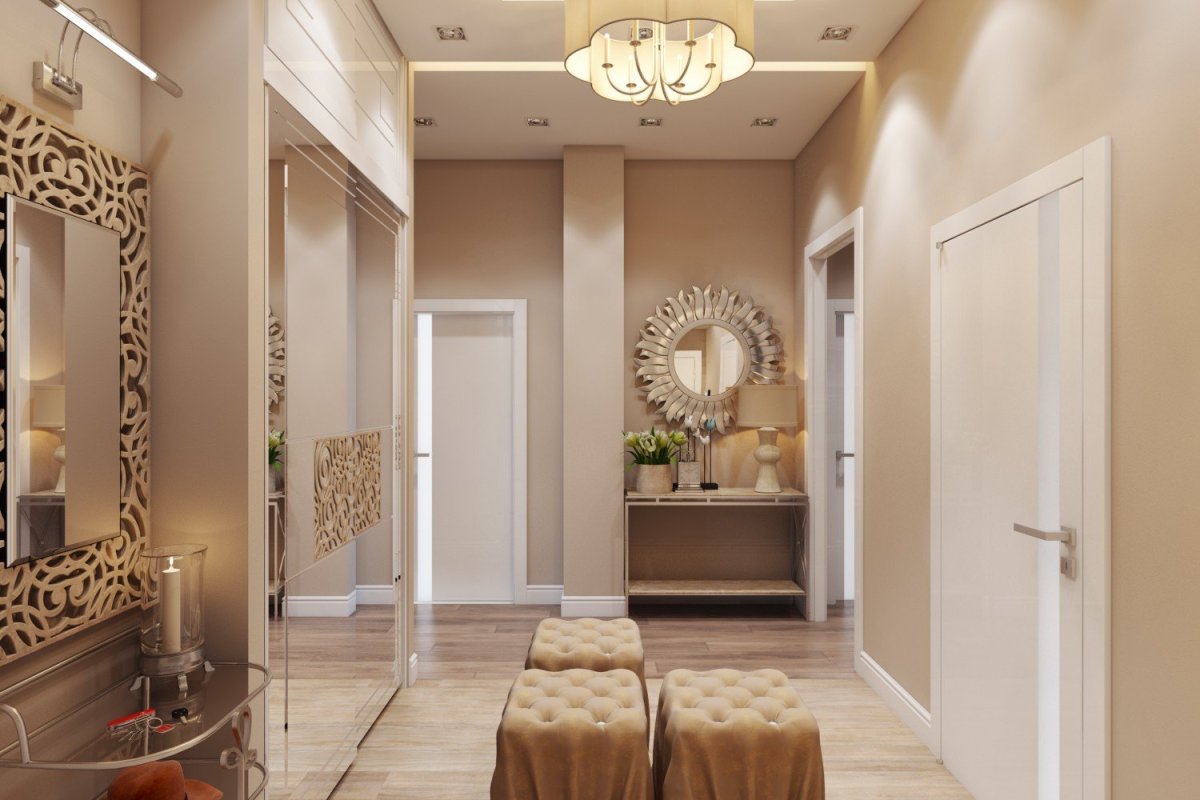 Просторная прихожая в квартире