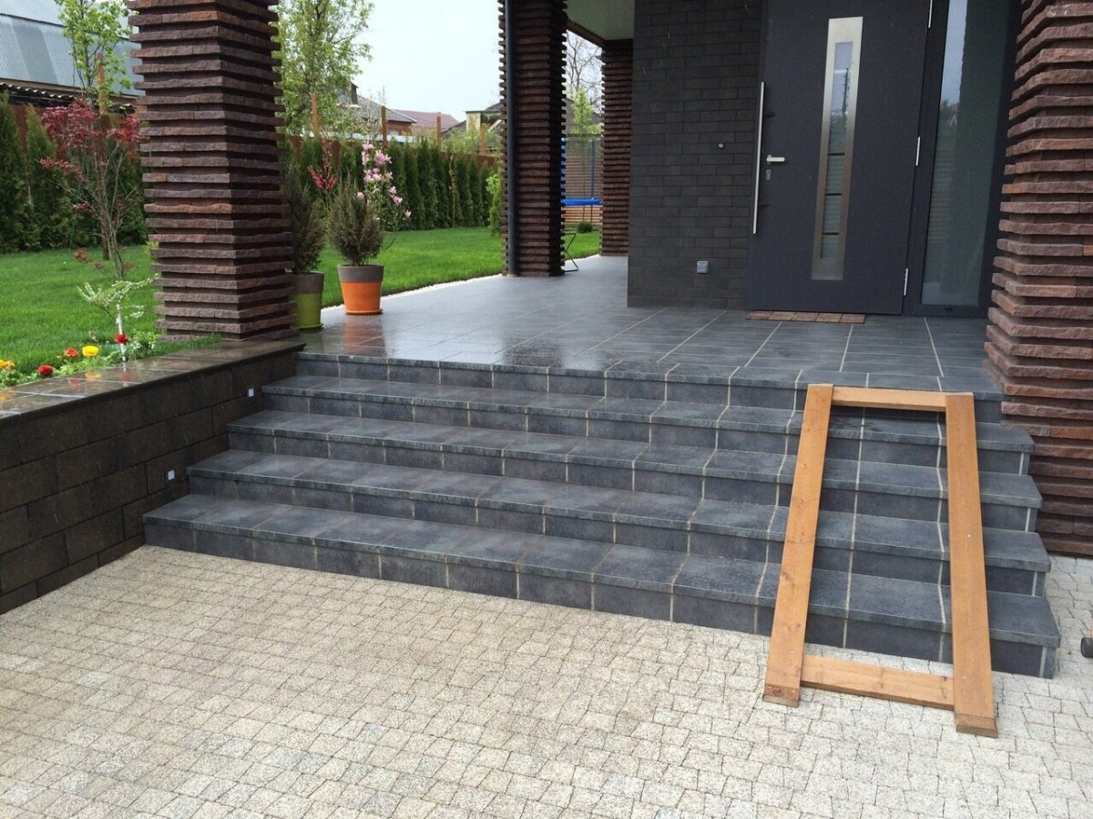 Крыльцо из кирпича